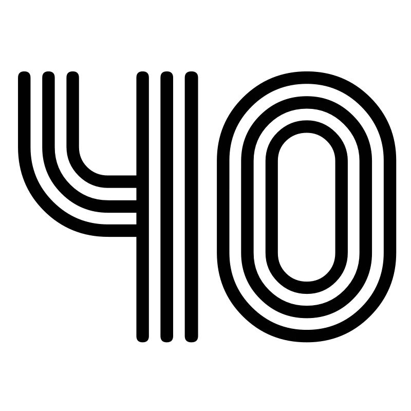 40 vierzig fourty