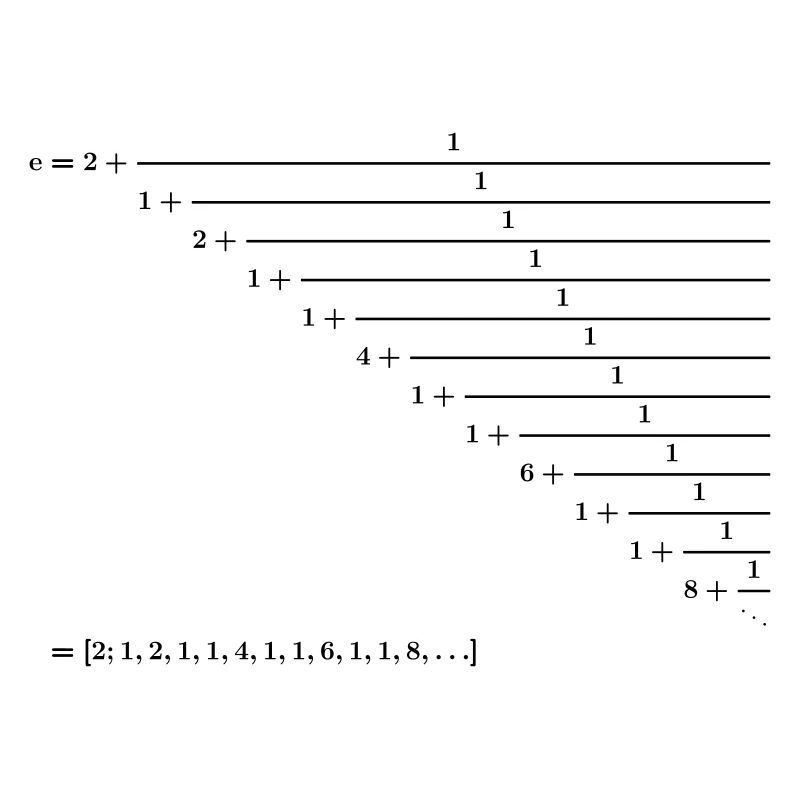 Euler's number as a chain break