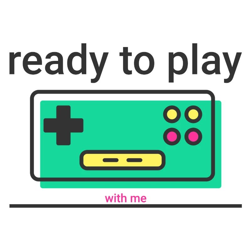 ready to play: retro Game Controller mit Statement