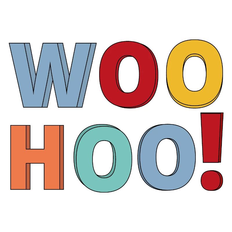 Woohoo Calligraphy text design.