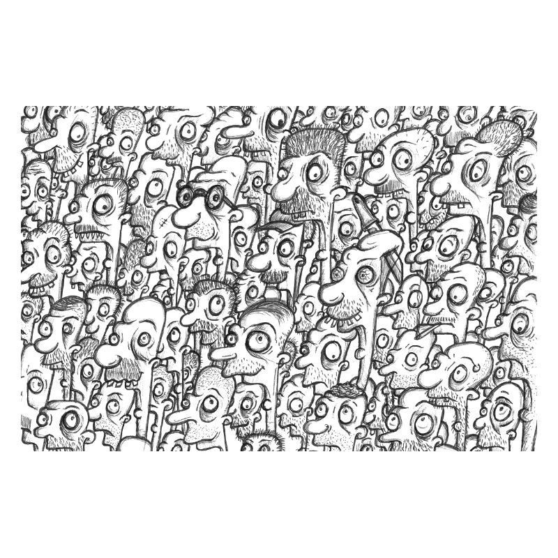 Crazy Heads in back