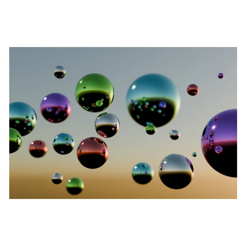 Bulle multicolore