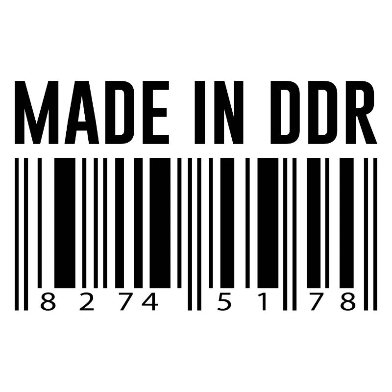 DDR Ossi Ostberlin Geschenk Strichcode