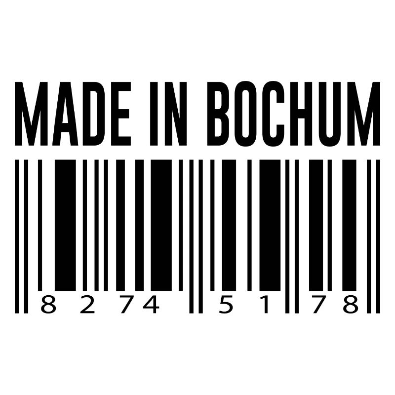 Bochum - Made in Bochum Spruch Strichcode Stadt