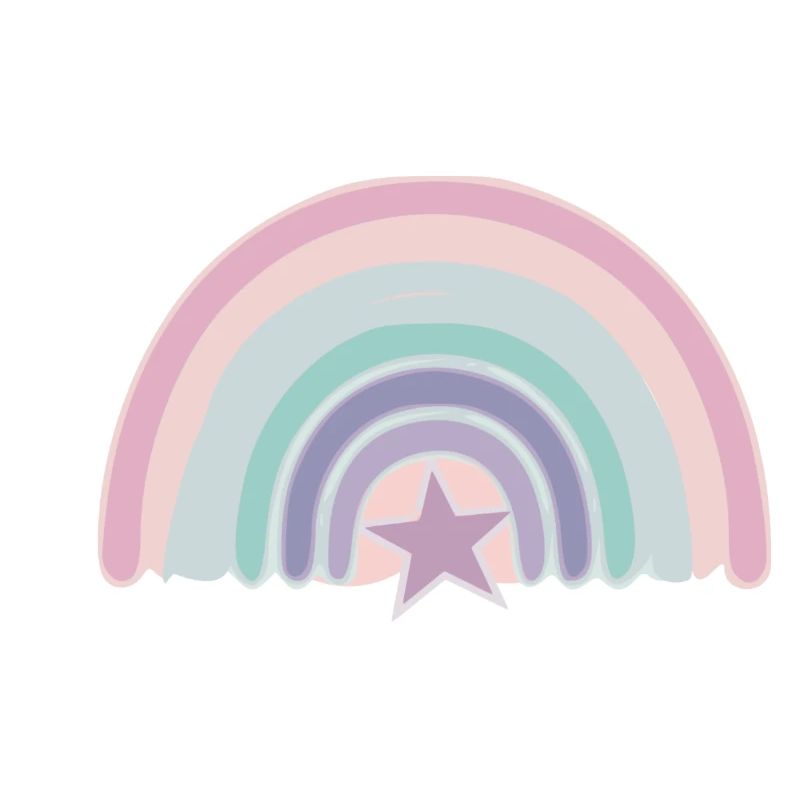 Regenbogen und Stern