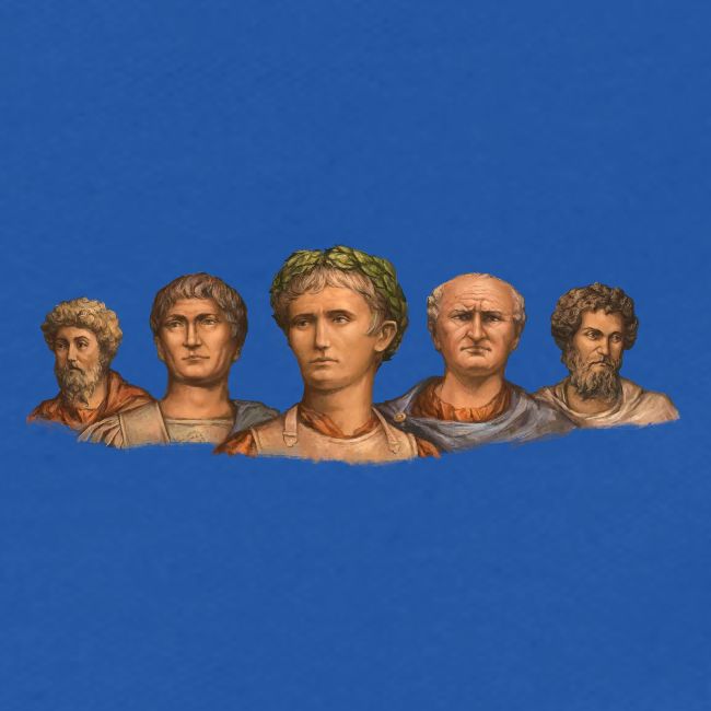 Busts of Roman emperors