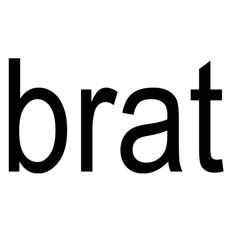 brat black text 5000