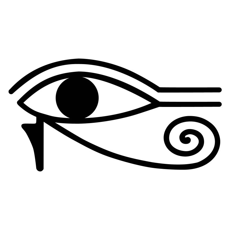 Œil Oudjat horus retro symbole vintage