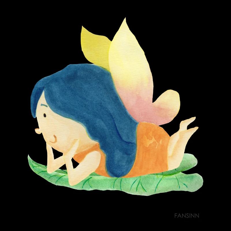 Fee Elfe Garten Märchen Mädchen Blume Geschenk