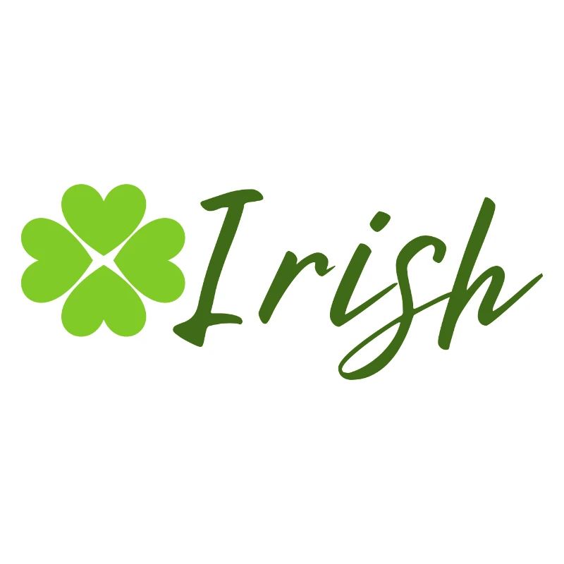 Irisch mit Kleeblatt - St. Patrick Day