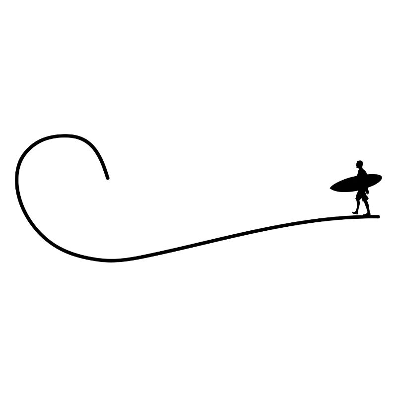 Motif de surf pour le passe-temps de surf