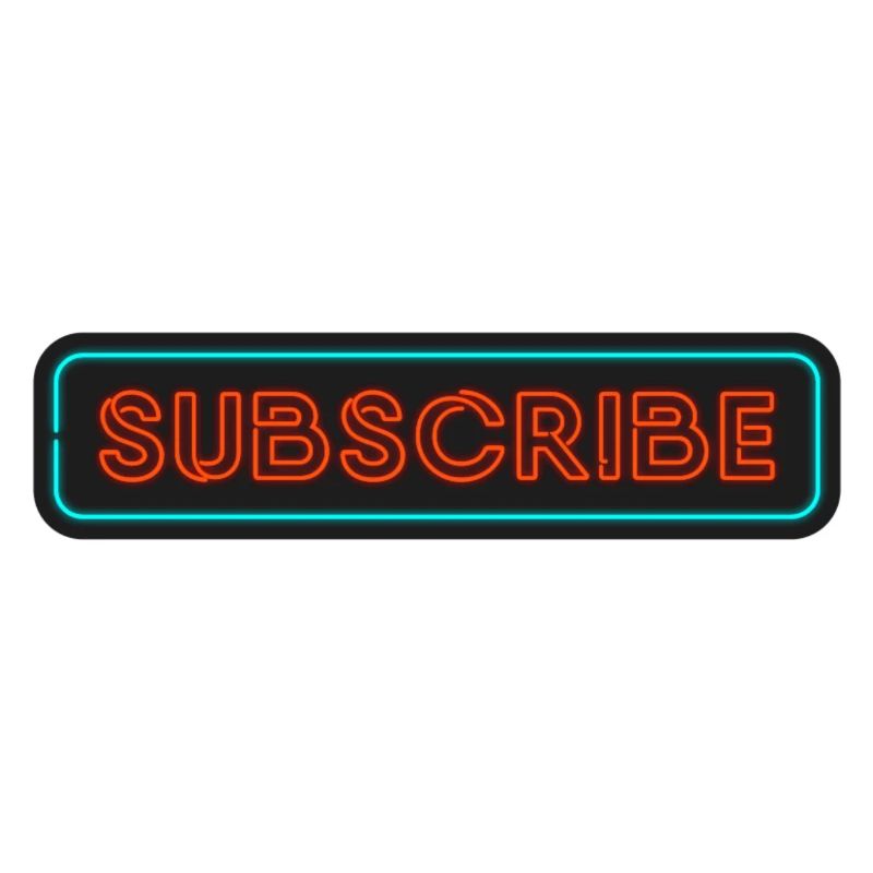 Neon Subscribe Design
