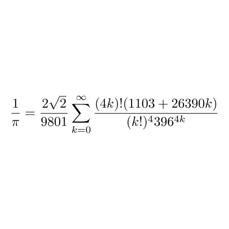 Formule Ramanujan Pi