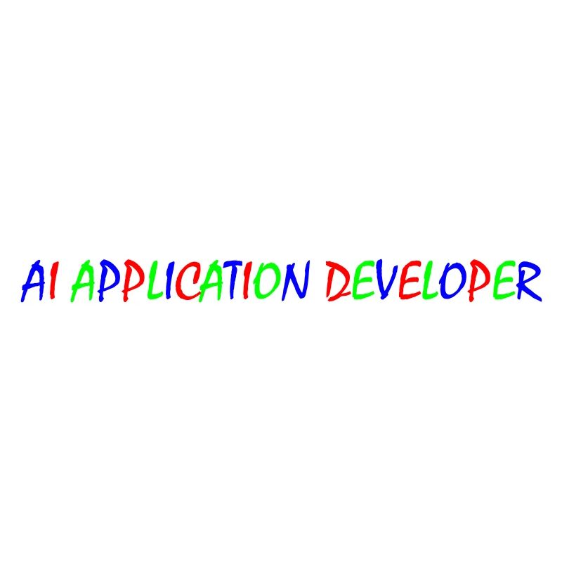 AI Application Developer – Colorful Typography