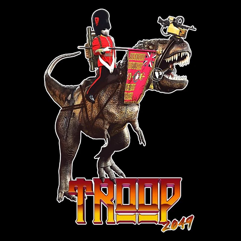 Coldstream Guards, monté sur un T-Rex, troupe 2049