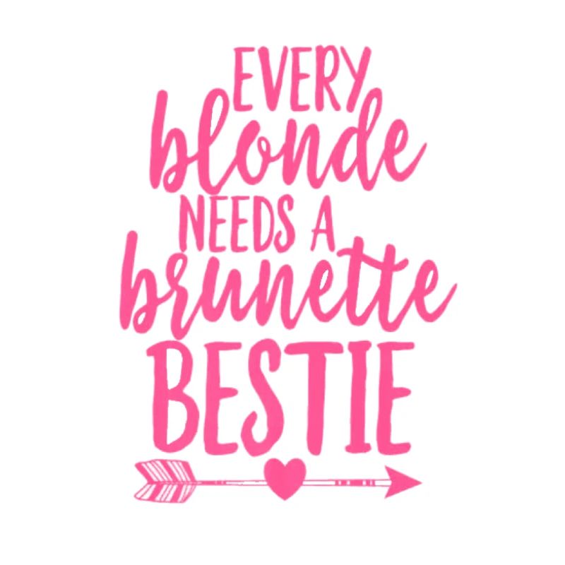 Every blonde needs a brunette beast UNISEX BF