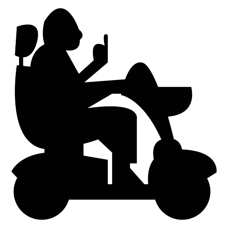 Elektrischer Rollstuhl Rollstuhlfahrer Behinderter