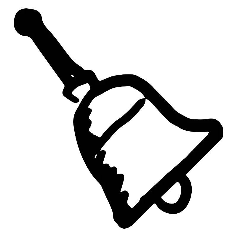 Bell service bell hand-drawn drawing