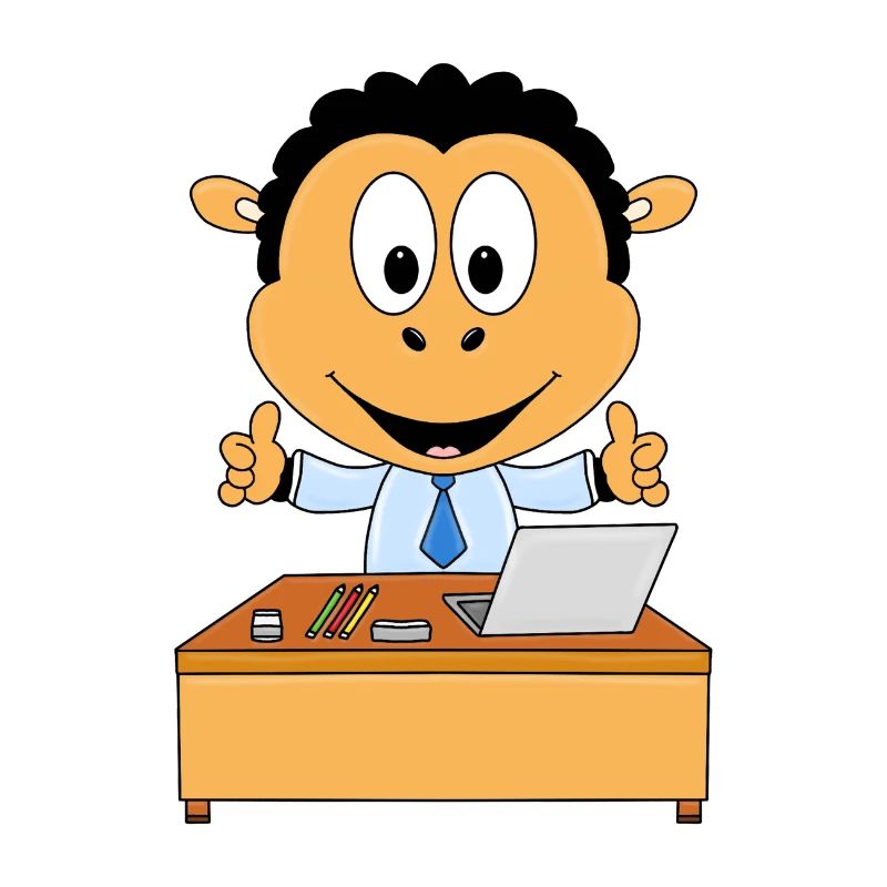ARBEIT - JOB - BERUF - CHEF - MITARBEITER - SCHAF
