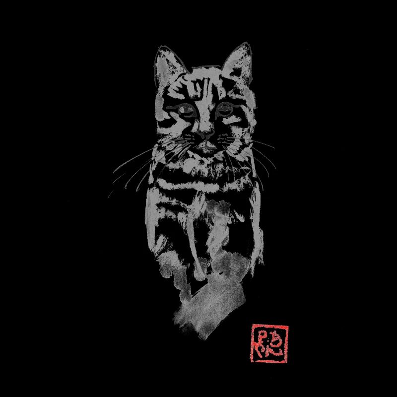 Katze im Baum beobachten