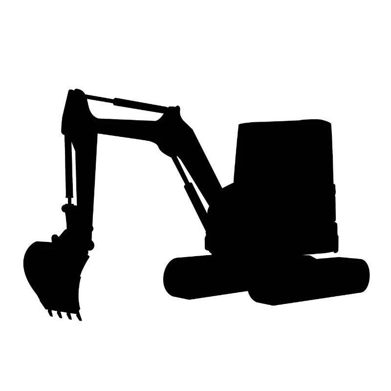 Excavator Excavator Black Earthworks Civil Engineering Construction Site