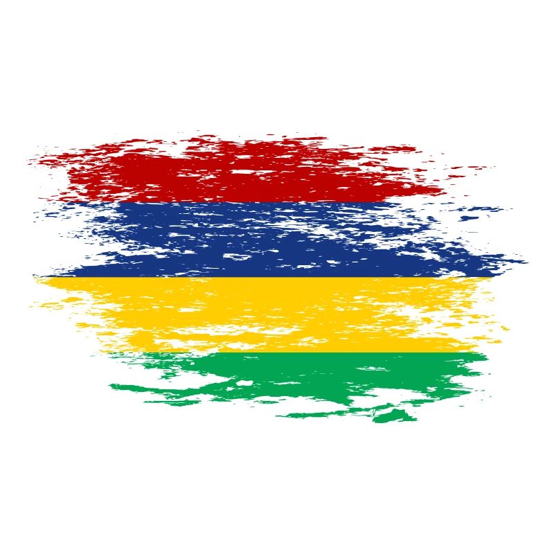 Drapeau mauricien utilisé