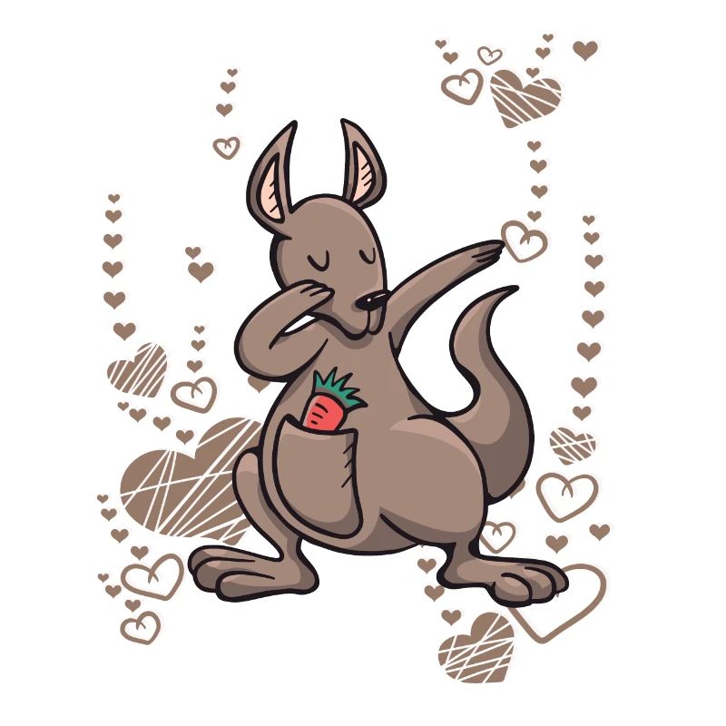 Kangaroo Mama Australia Love dabbing