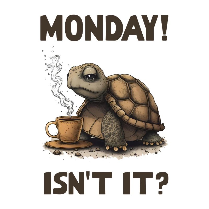 Monday! Isn't it? Turtle Morning Grunch