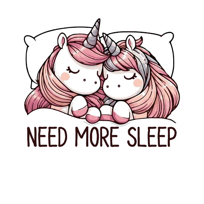 Unny Sleeping Unicorn Need More Sleep Pyjama