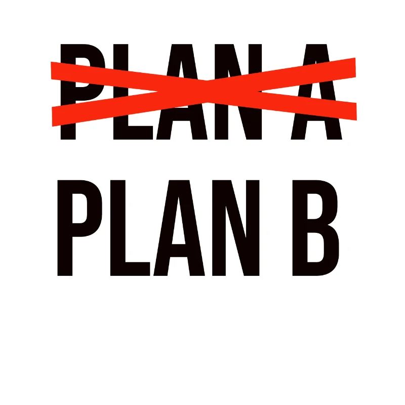 Plan A Plan B schwarz
