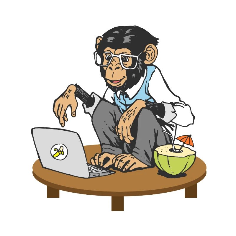 Progammierer Affe Code Monkey Coding Äffchen