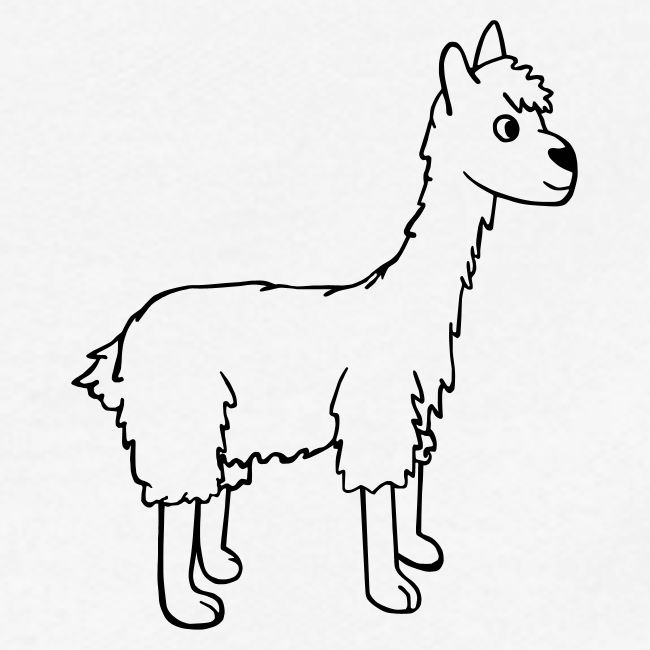 Lama schwarz