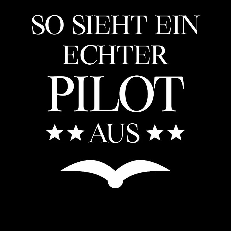 So sieht ein echter Pilot aus Flugschein Geschenk