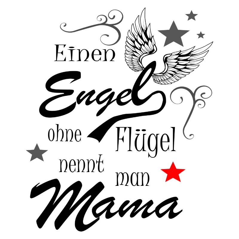 Mama Engel Flügel Muttertag Geschenk Spruch