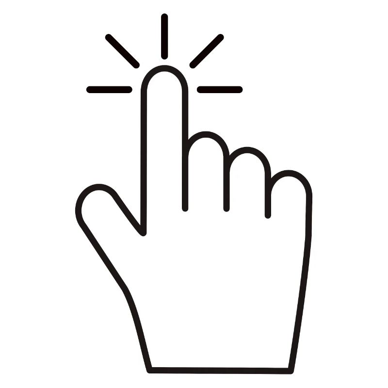 Click Here - Index Finger Click Icon