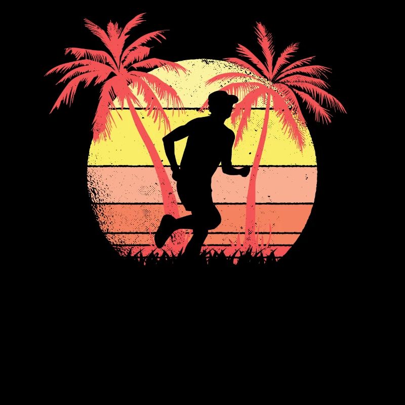 Jogging Runner Summer Sunset de los años 80