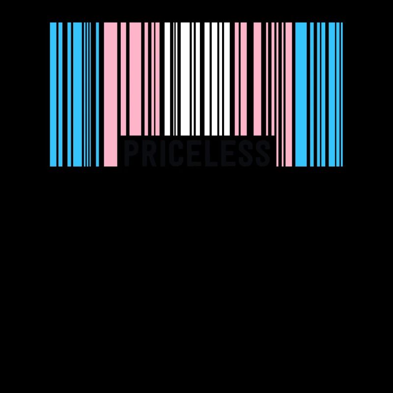Unbezahlbare Trans Pride Barcode Subtile Transgender