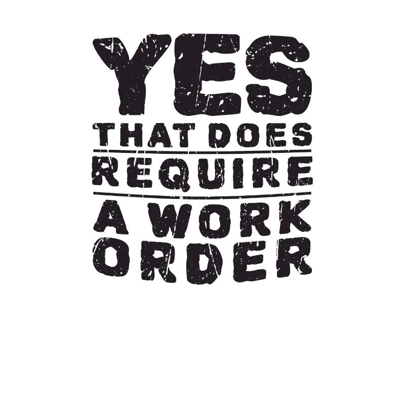 Yes that does require a work order - computer