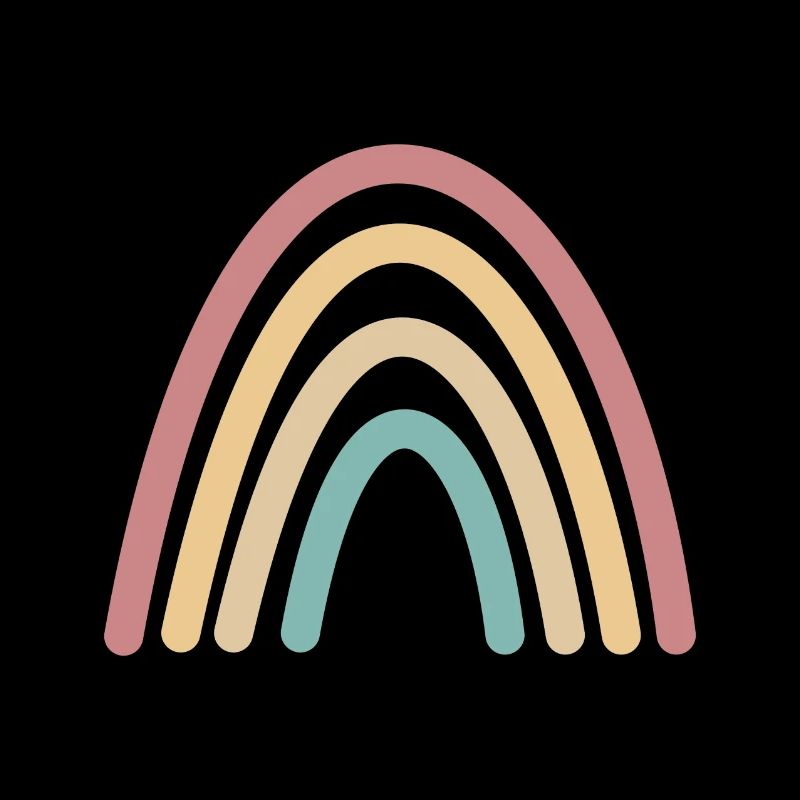 Idée cadeau rétro Boho arc-en-ciel