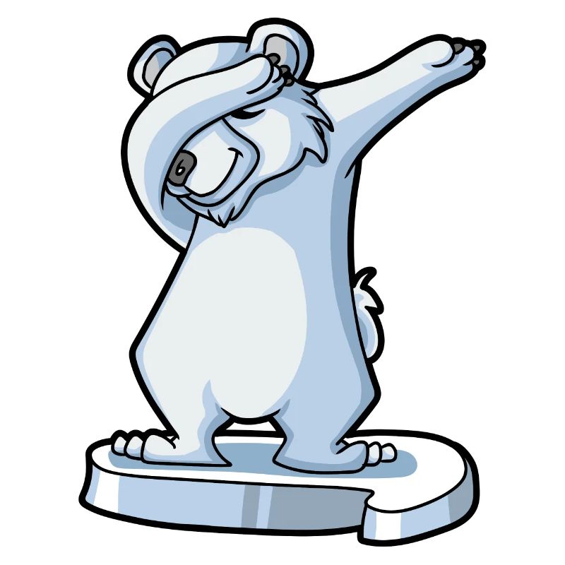 Dabbender Eisbär