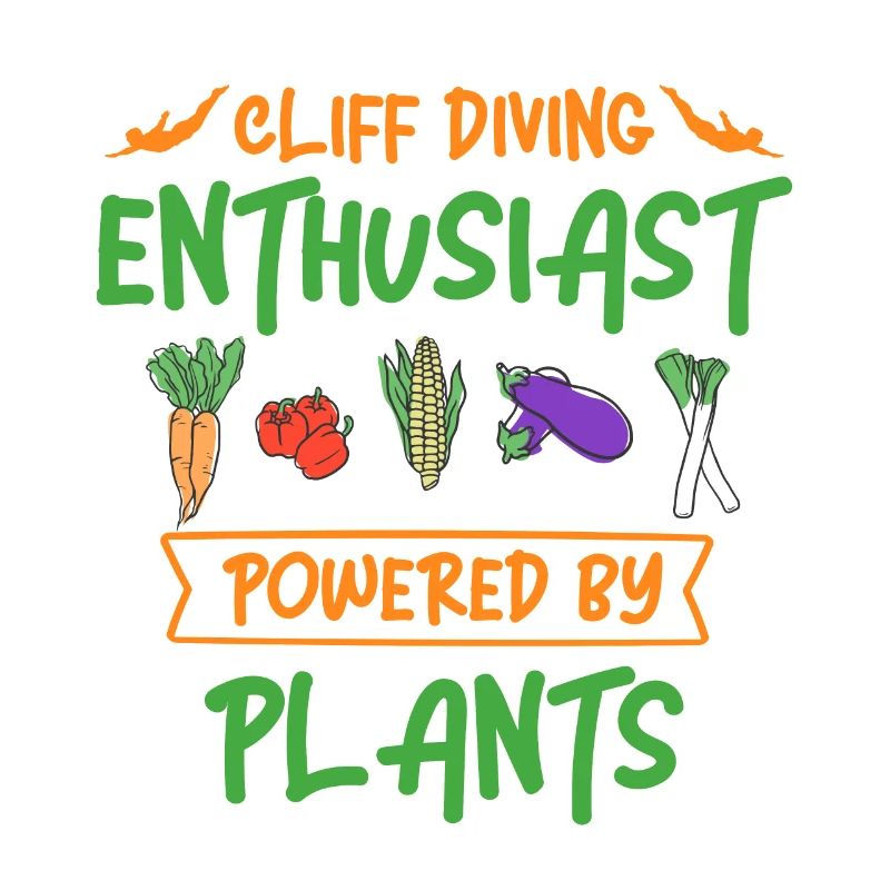Cliff Diving Enthusiast Powered By Plants Cliff Di