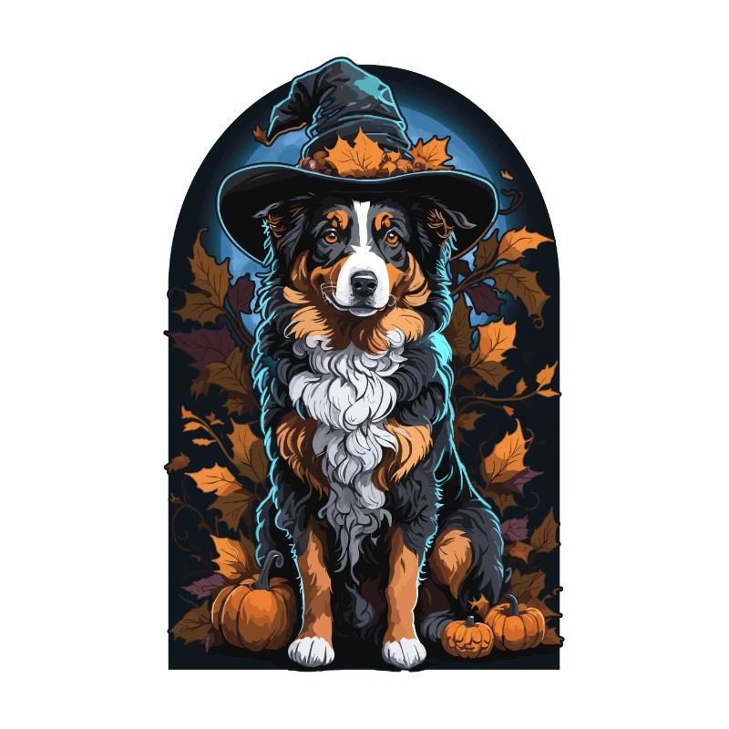 Australian Shepherd Hexe Halloween Aussie