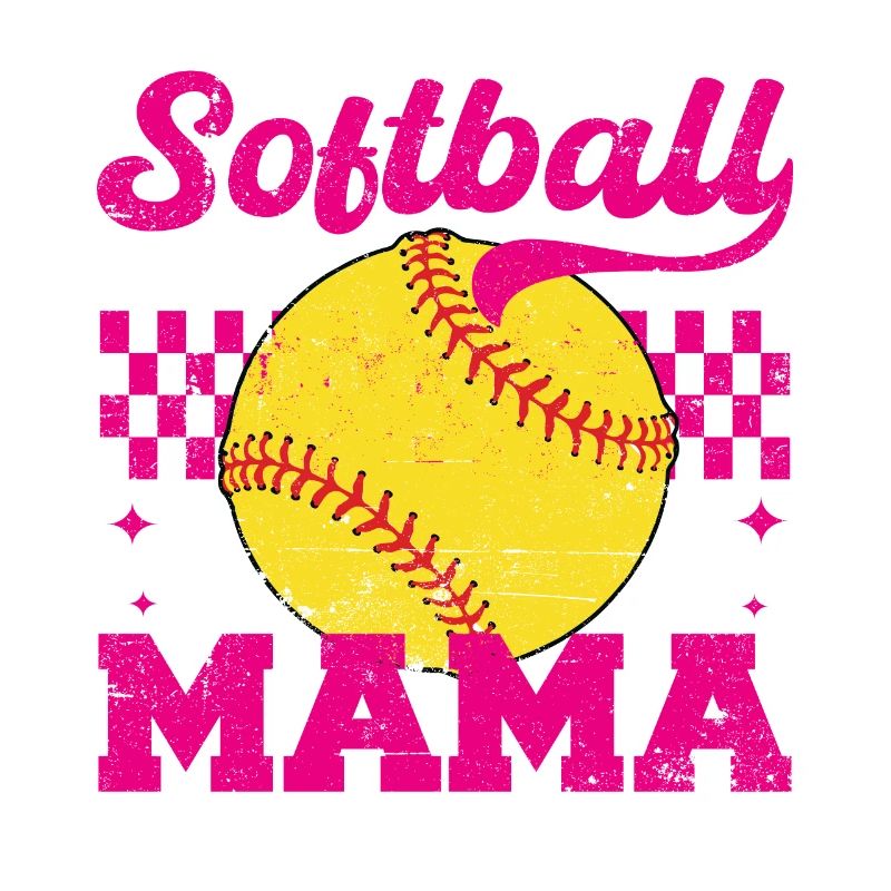 Softballll Mama Verzweifelt Muttertag Mama