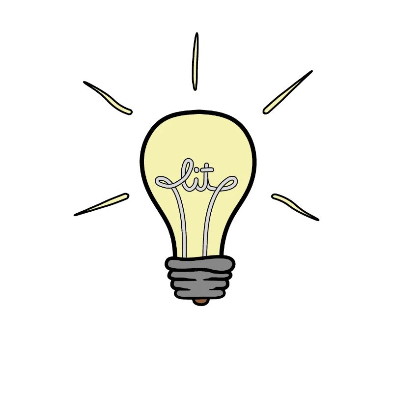 Lit Glühbirne Elektroniker Elektro blitz Geschenk