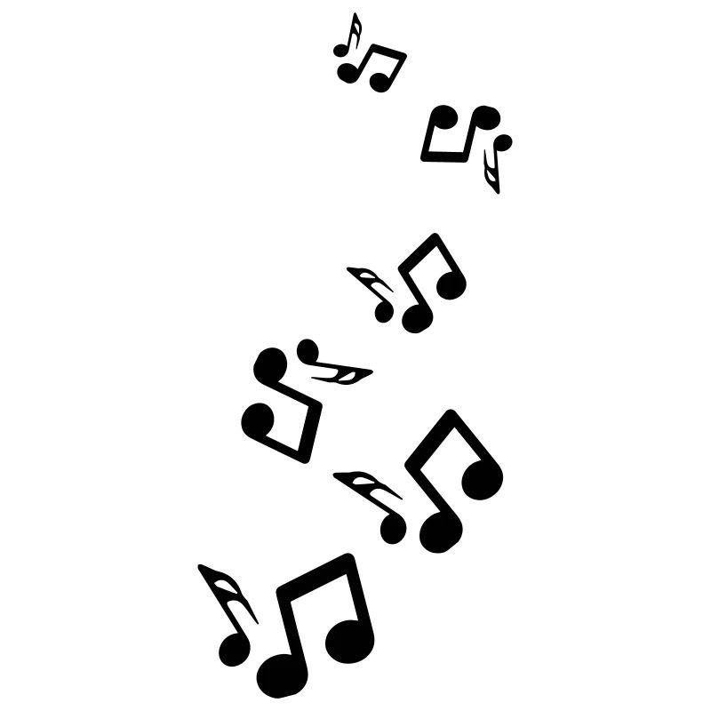 Panneau des notes de musique