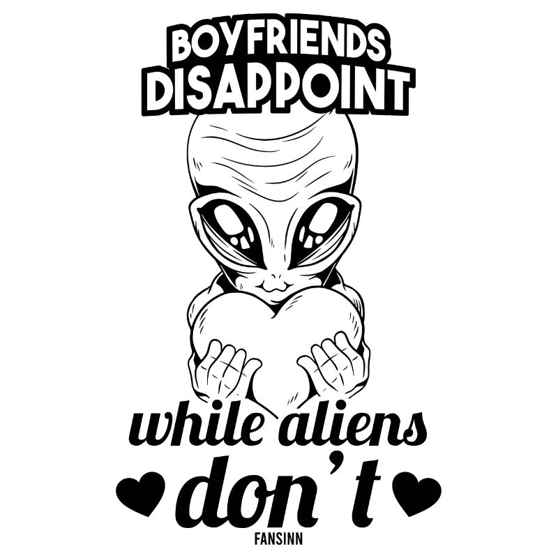 Mädchen Alien Herz Liebe lustiger Spruch
