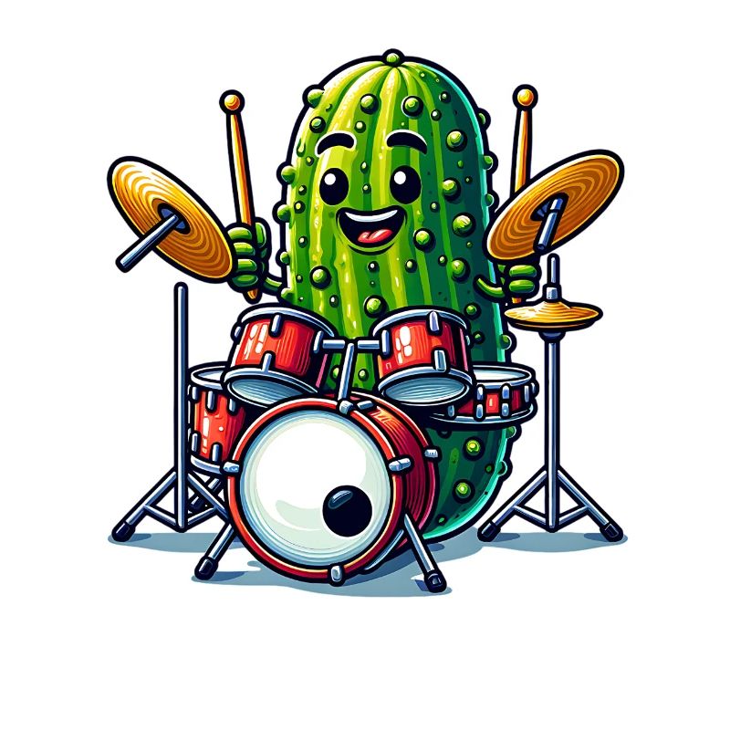 Drôle de concombre batteur Player Art