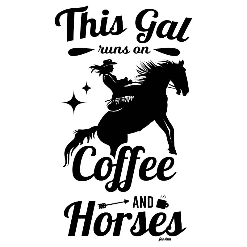 Mädchen reiten Kaffee Pferd Mutter Geschenk