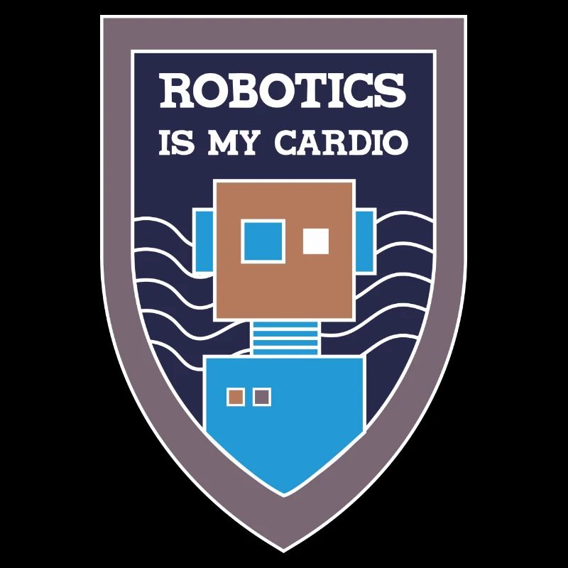 Robotik als Cardio Ironic Spruch Ingenieur Robots