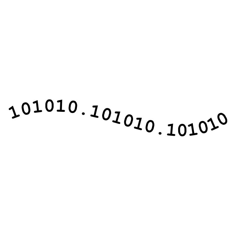 Binaire *** Vague / Code binaire 101010 (1c)
